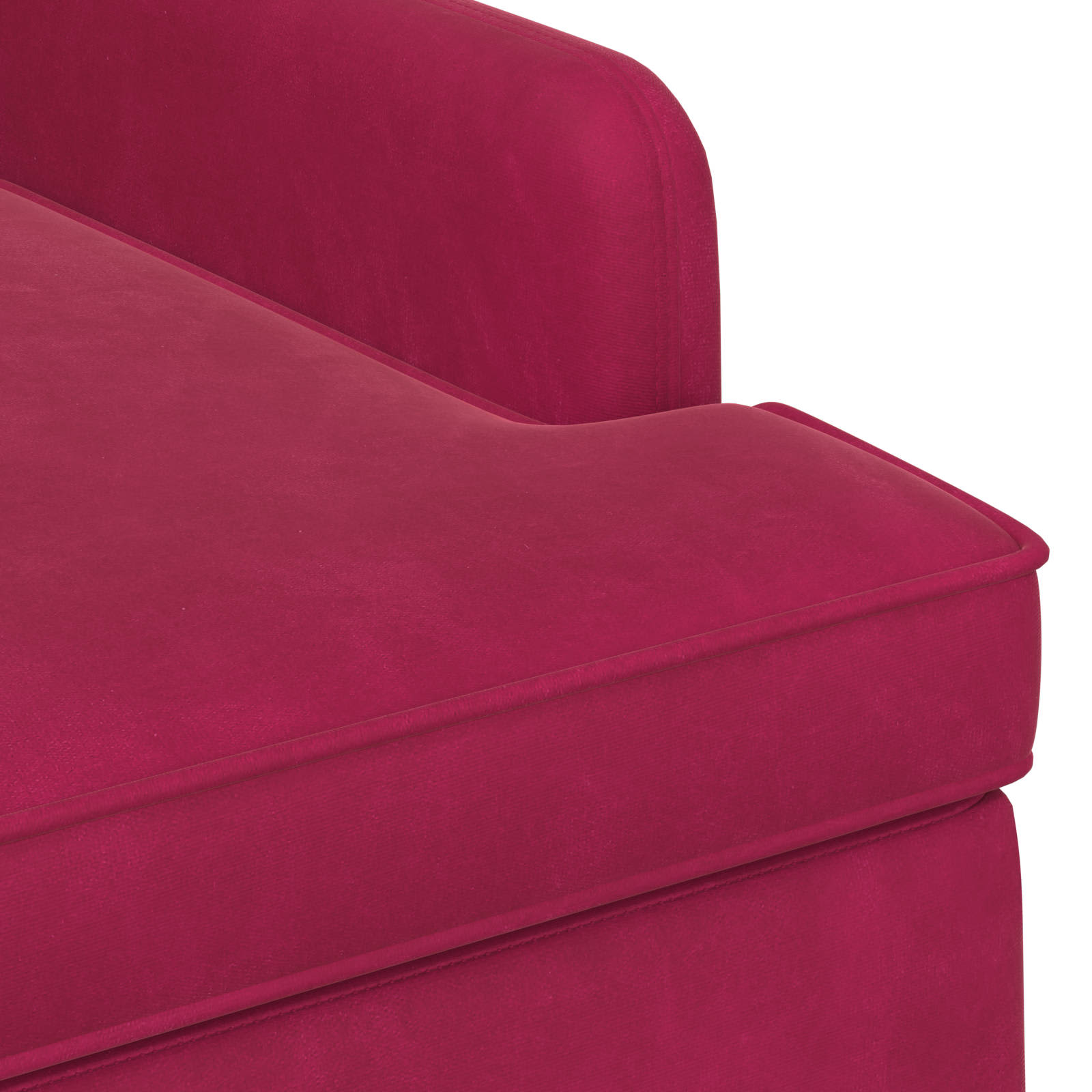 Loungebank met knopencomfort Wijnrood 111 x 65 x 79 cm Fluweel