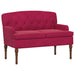 Loungebank met knopencomfort Wijnrood 111 x 65 x 79 cm Fluweel