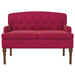 Loungebank met knopencomfort Wijnrood 111 x 65 x 79 cm Fluweel