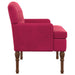 Loungebank met knopencomfort Wijnrood 111 x 65 x 79 cm Fluweel