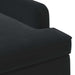 Loungebank met knopencomfort Zwart 111 x 65 x 79 cm Fluweel
