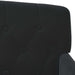 Loungebank met knopencomfort Zwart 111 x 65 x 79 cm Fluweel