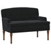 Loungebank met knopencomfort Zwart 111 x 65 x 79 cm Fluweel