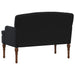 Loungebank met knopencomfort Zwart 111 x 65 x 79 cm Fluweel