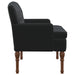 Loungebank met knopencomfort Zwart 111 x 65 x 79 cm Fluweel
