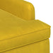 Loungebank met knopencomfort Lichtgeel 111 x 65 x 79 cm Fluweel