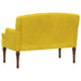 Loungebank met knopencomfort Lichtgeel 111 x 65 x 79 cm Fluweel