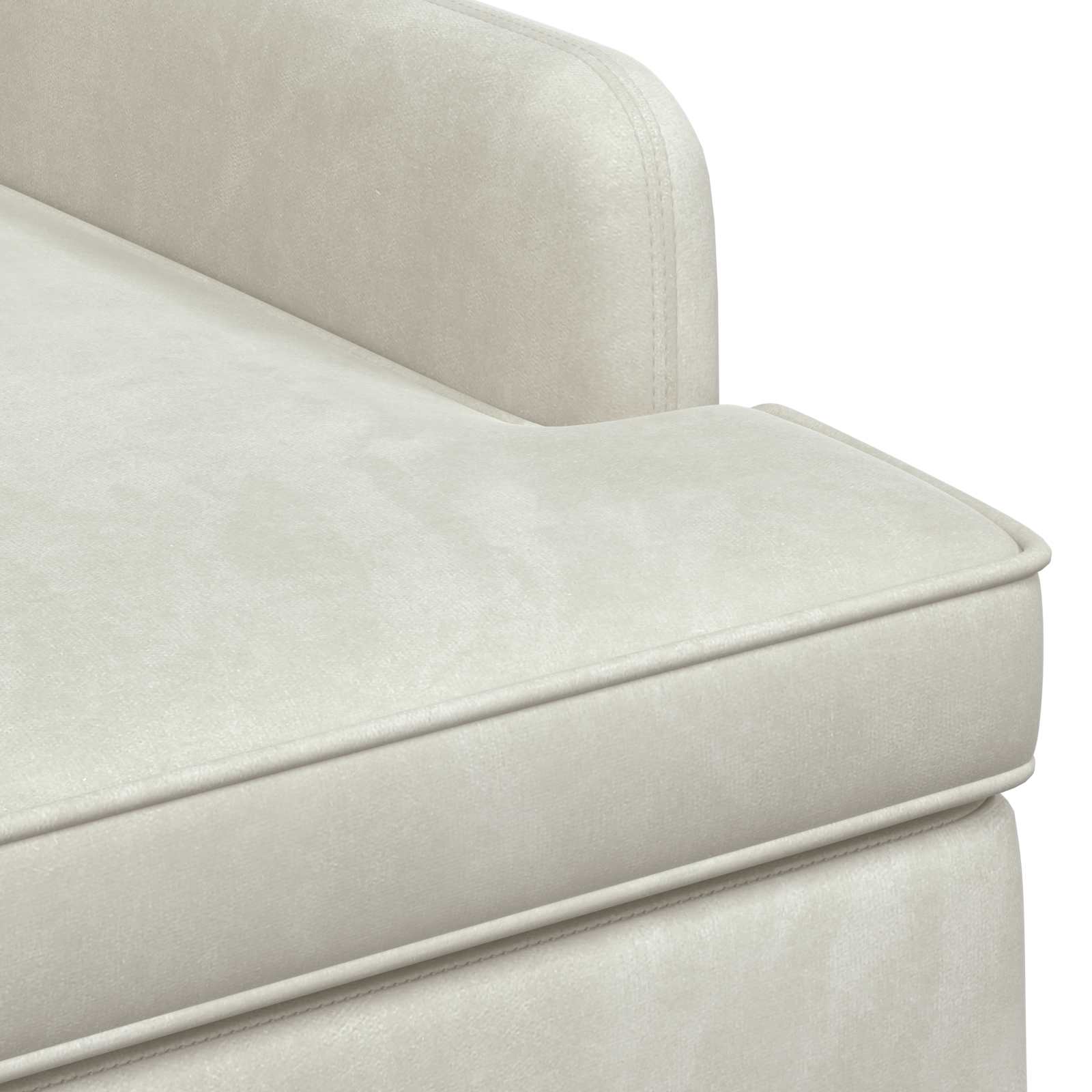 Loungebank met knopencomfort Crèmekleurig 111 x 65 x 79 cm