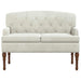 Loungebank met knopencomfort Crèmekleurig 111 x 65 x 79 cm