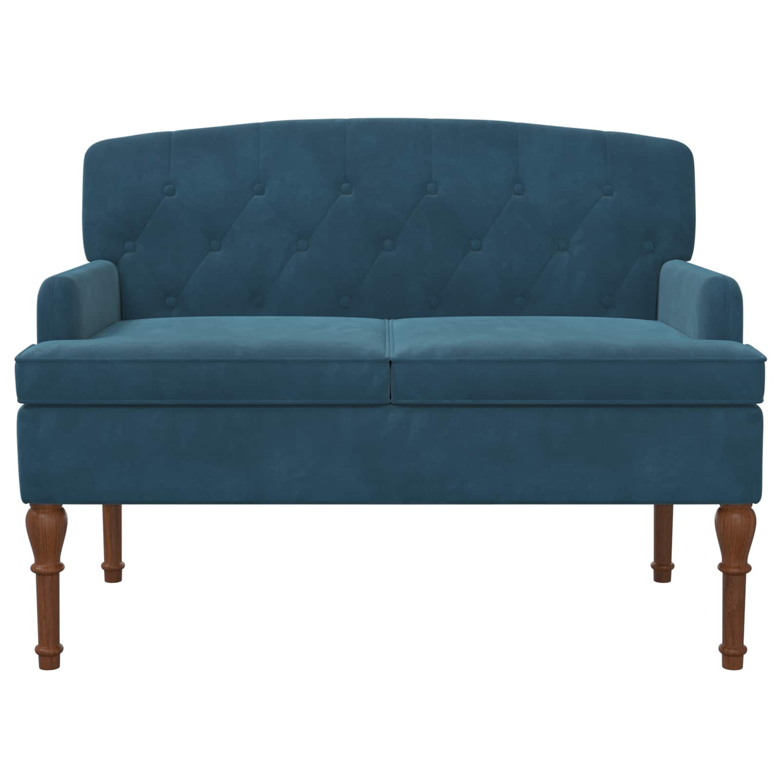 Loungebank met knopencomfort Blauw 111 x 65 x 79 cm Fluweel