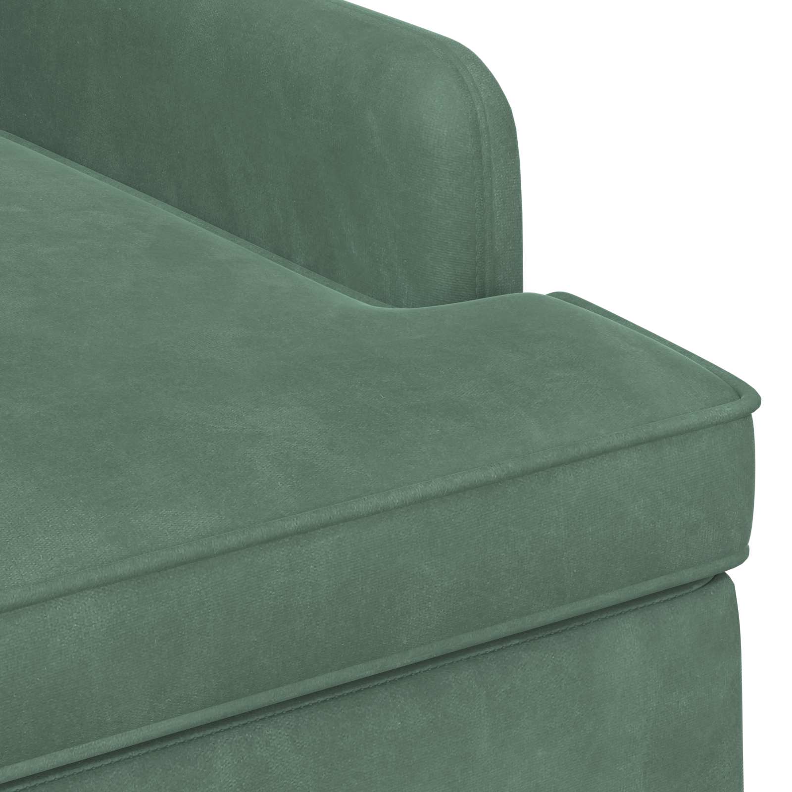 Loungebank met knopencomfort Zeegroen 111 x 65 x 79 cm Fluweel