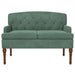 Loungebank met knopencomfort Zeegroen 111 x 65 x 79 cm Fluweel