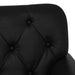 Loungebank met knopencomfort Zwart 120 x 65 x 77 cm Kunstleer