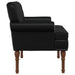 Loungebank met knopencomfort Zwart 120 x 65 x 77 cm Kunstleer