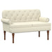 Loungebank met knopencomfort Crèmekleurig 120 x 65 x 77 cm
