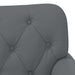 Loungebank met knopencomfort Grijs 120 x 65 x 77 cm Kunstleer