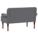 Loungebank met knopencomfort Grijs 120 x 65 x 77 cm Kunstleer