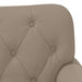 Loungebank met knopencomfort Cappuccino 120 x 65 x 77 cm