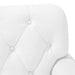 Loungebank met knopencomfort Wit 120 x 65 x 77 cm Kunstleer