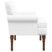 Loungebank met knopencomfort Wit 120 x 65 x 77 cm Kunstleer