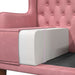 Stoel met hoge rugleuning Roze fluweel