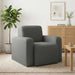 Fauteuil Donkergrijs Stof