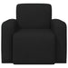 Fauteuil Zwart Stof