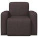 Fauteuil Donkerbruin Stof