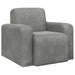 Fauteuil Lichtgrijs fluweel