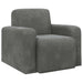 Fauteuil Donkergrijs fluweel