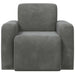 Fauteuil Donkergrijs fluweel