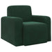 Fauteuil Donkergroen fluweel