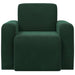 Fauteuil Donkergroen fluweel