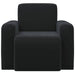 Fauteuil Zwart fluweel