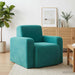 Fauteuil Turquoise fluweel