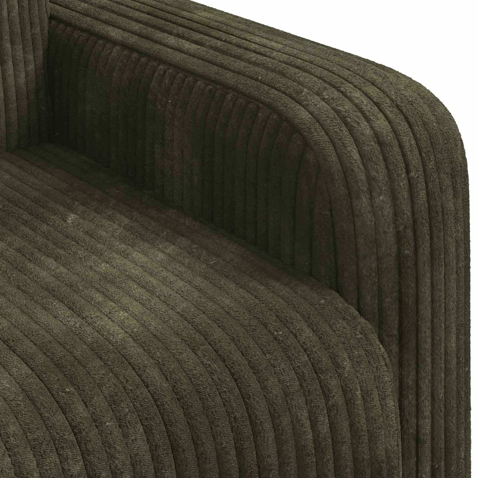Fauteuil Groen corduroy