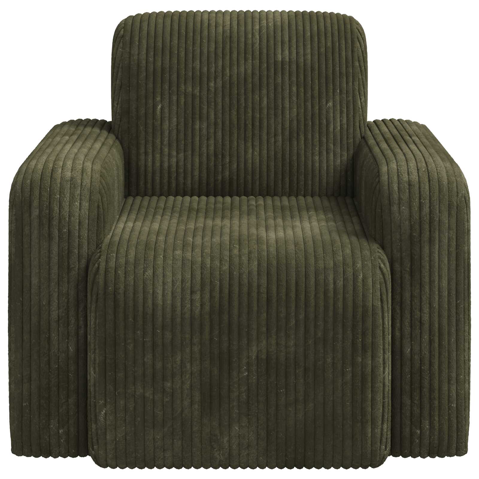 Fauteuil Groen corduroy