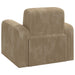 Fauteuil Taupe corduroy