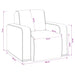 Fauteuil Lichtgrijs Bouclé