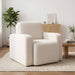 Fauteuil Crèmekleurig Bouclé