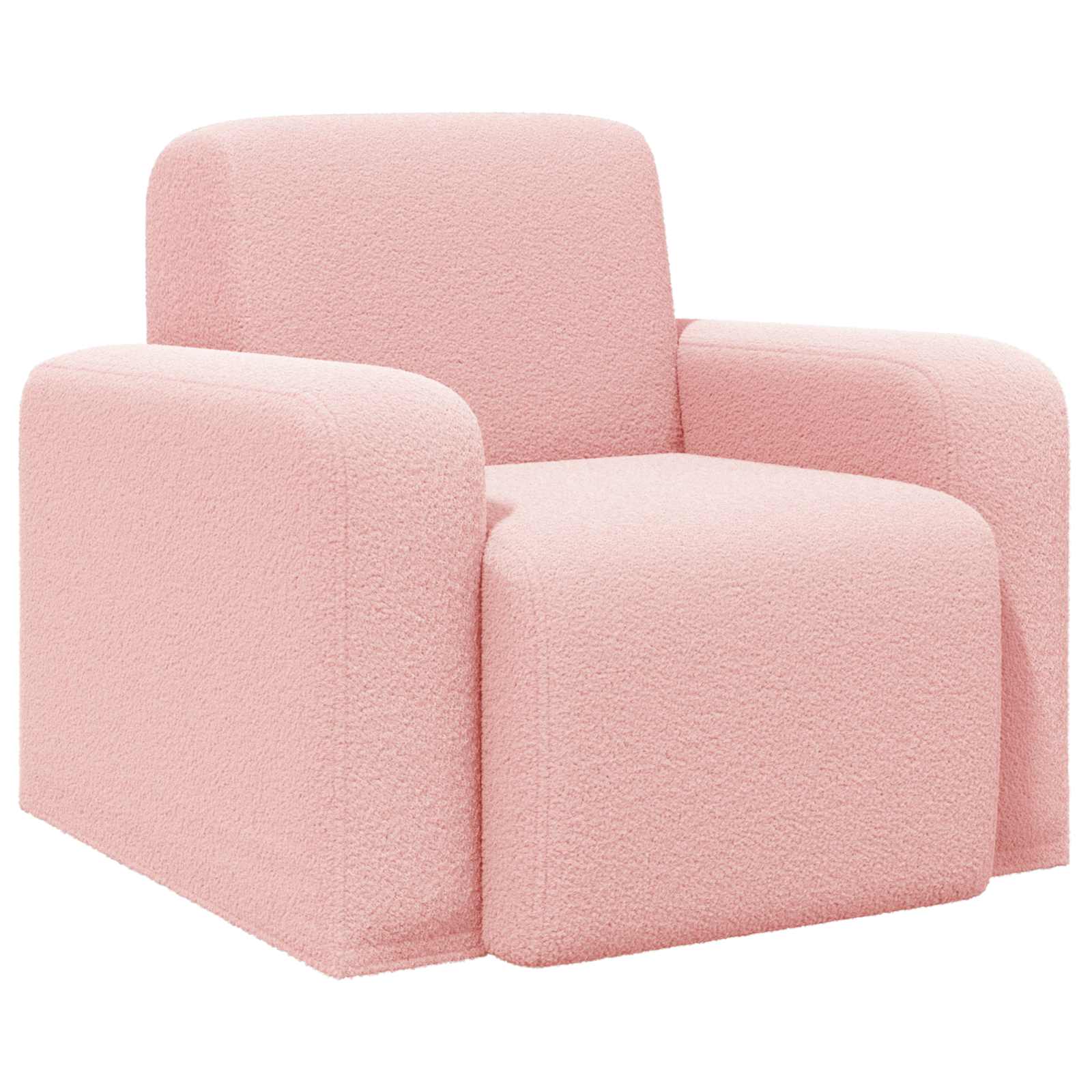 Fauteuil Roze Bouclé