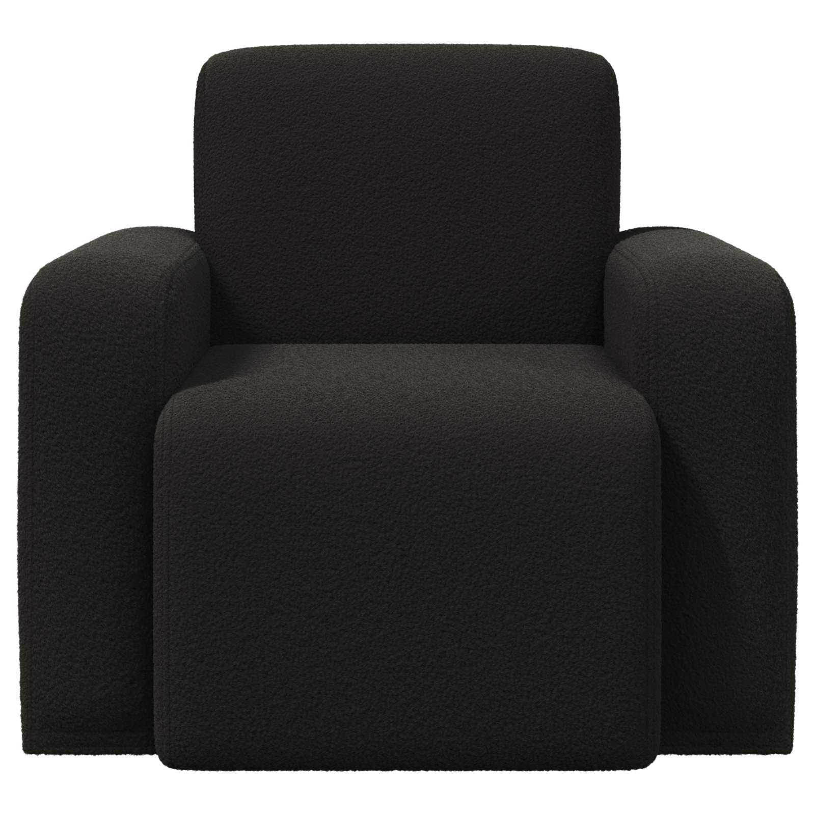Fauteuil Zwart Bouclé