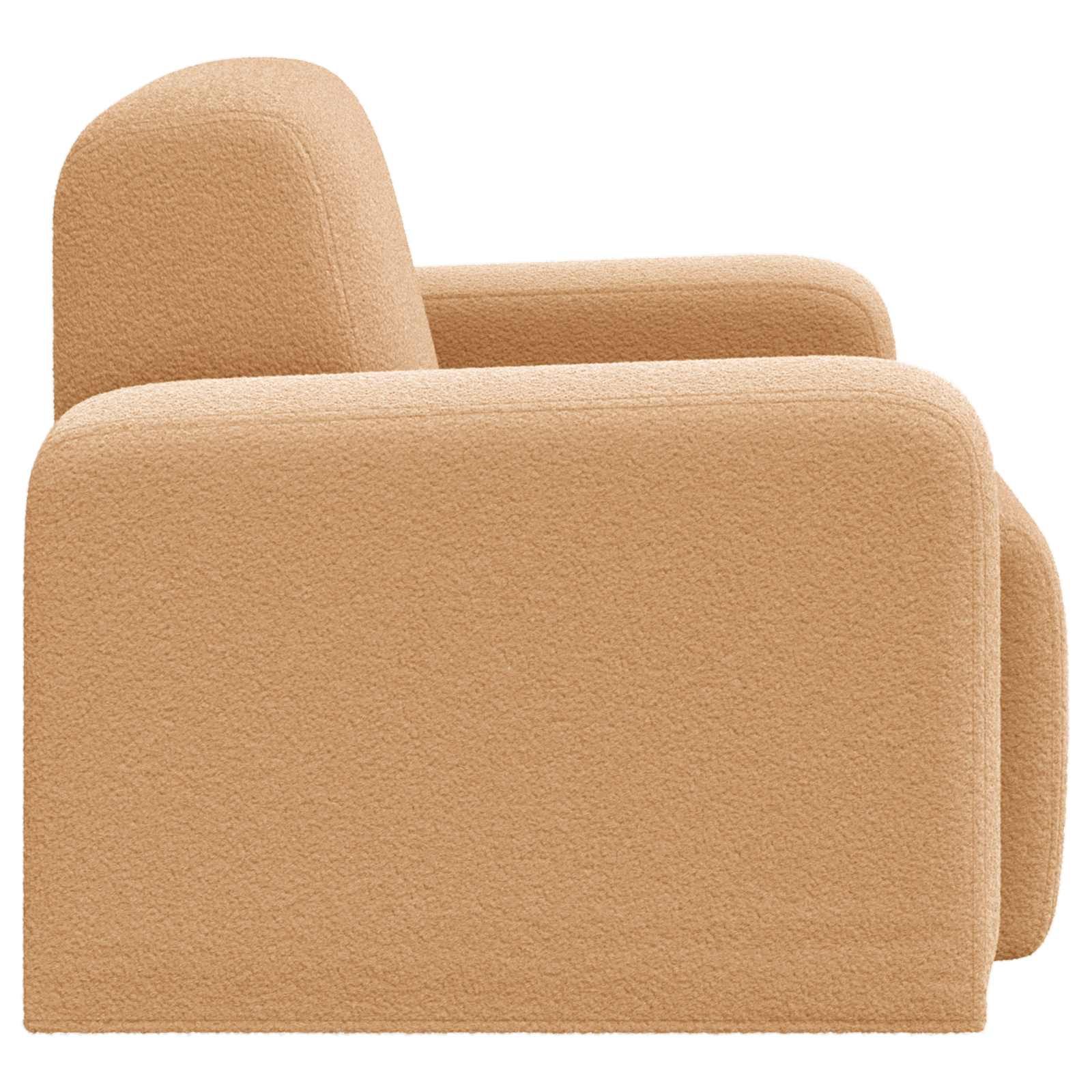 Fauteuil Beige Bouclé