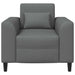 Fauteuil Donkergrijs Stof