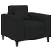 Fauteuil Zwart Stof