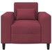 Fauteuil Wijnrood Stof
