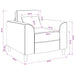 Fauteuil Wijnrood Stof