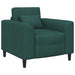Fauteuil Donkergroen Stof