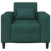 Fauteuil Donkergroen Stof