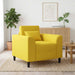 Fauteuil Lichtgeel Stof